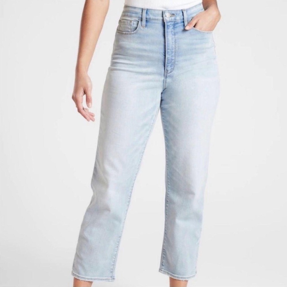 Athleta Sculptek Slim Straight Ankle Jeans Sz 6